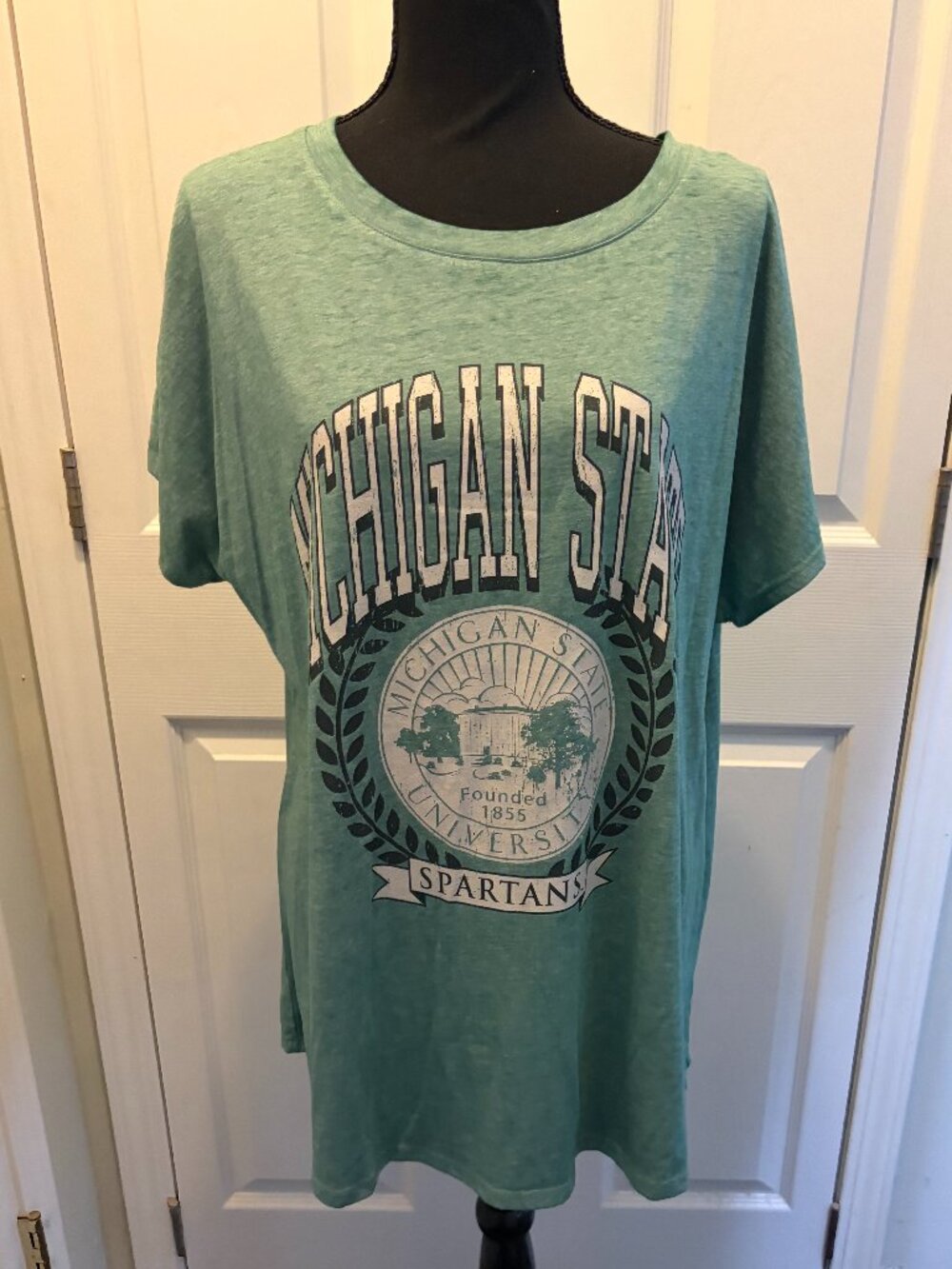 Michigan State T Shirt Lane Bryant Size 14/16 Green NWT Womens
